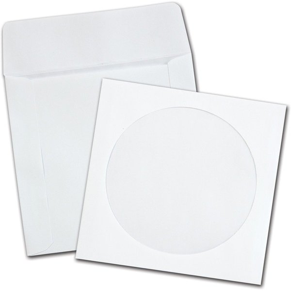 Quality Park Sleeve, Cd/Dvd Paper, We Pk QUA62905